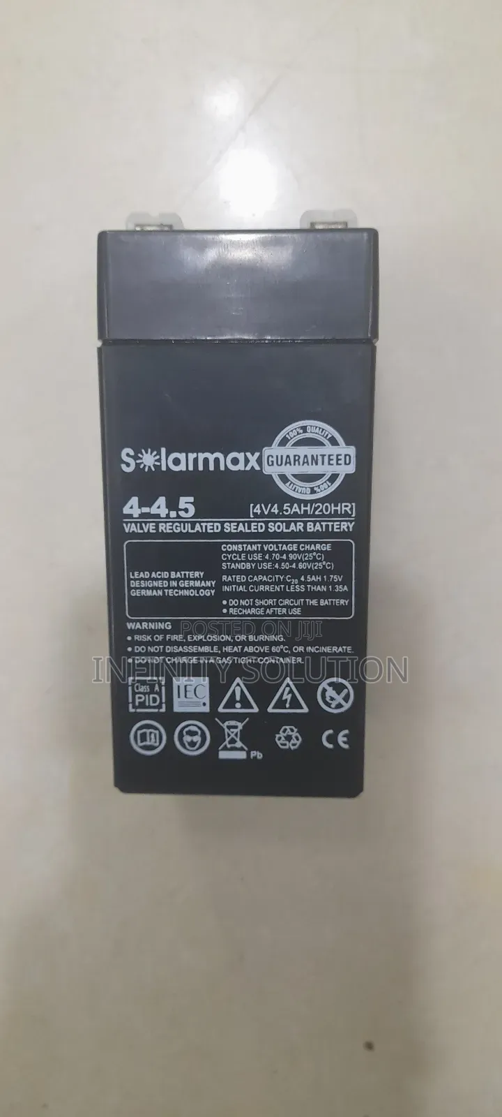 Solar Battery 4v 4.5ah