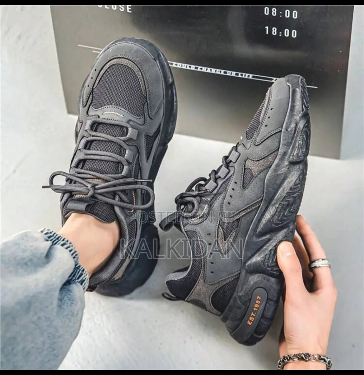 Men's Spring Fashion Versatile Casual Sneakers, Sporty Chunky Sneakers