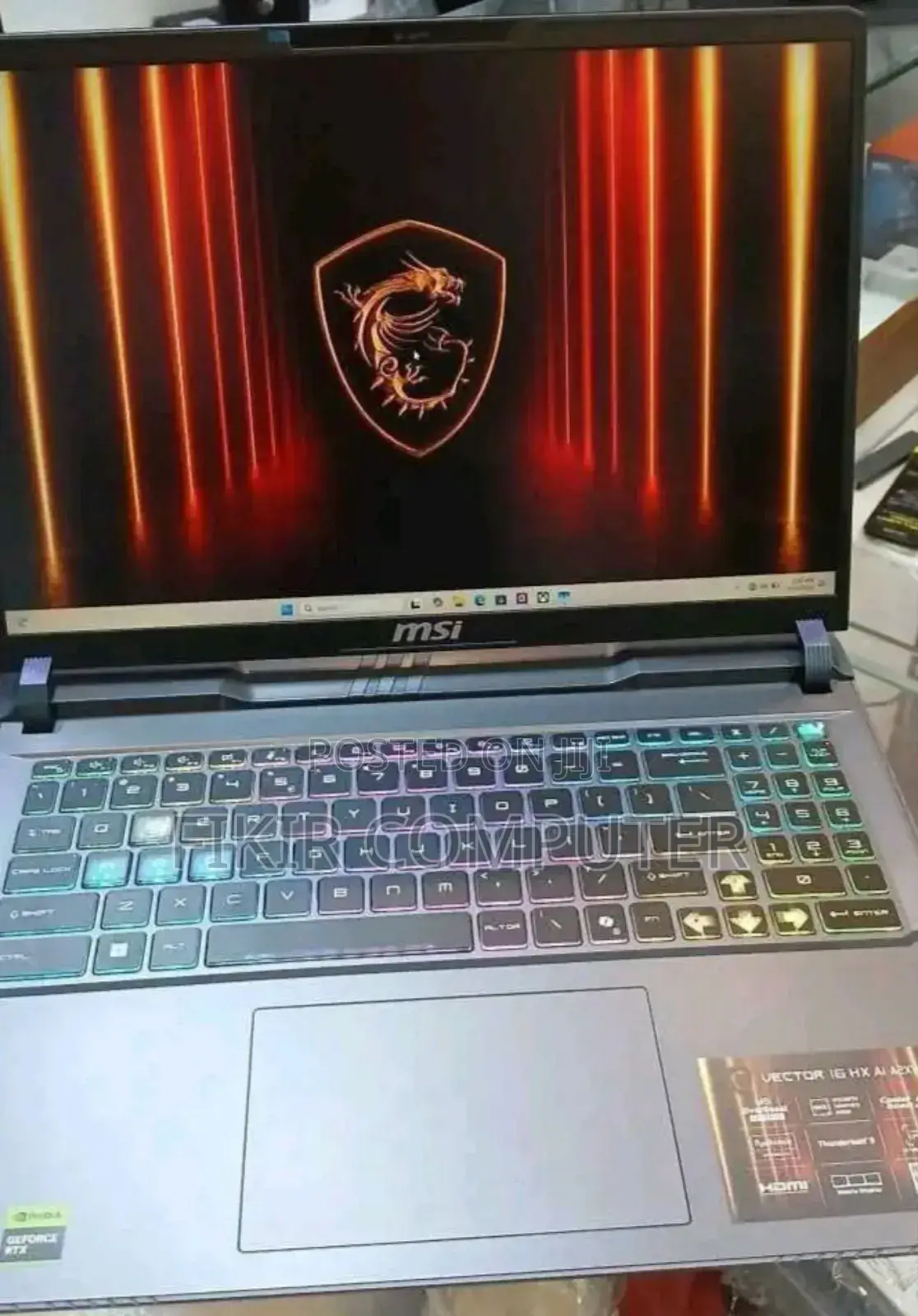 New Laptop MSI GP62M 7REX 16GB Intel Core I9 SSD 1T