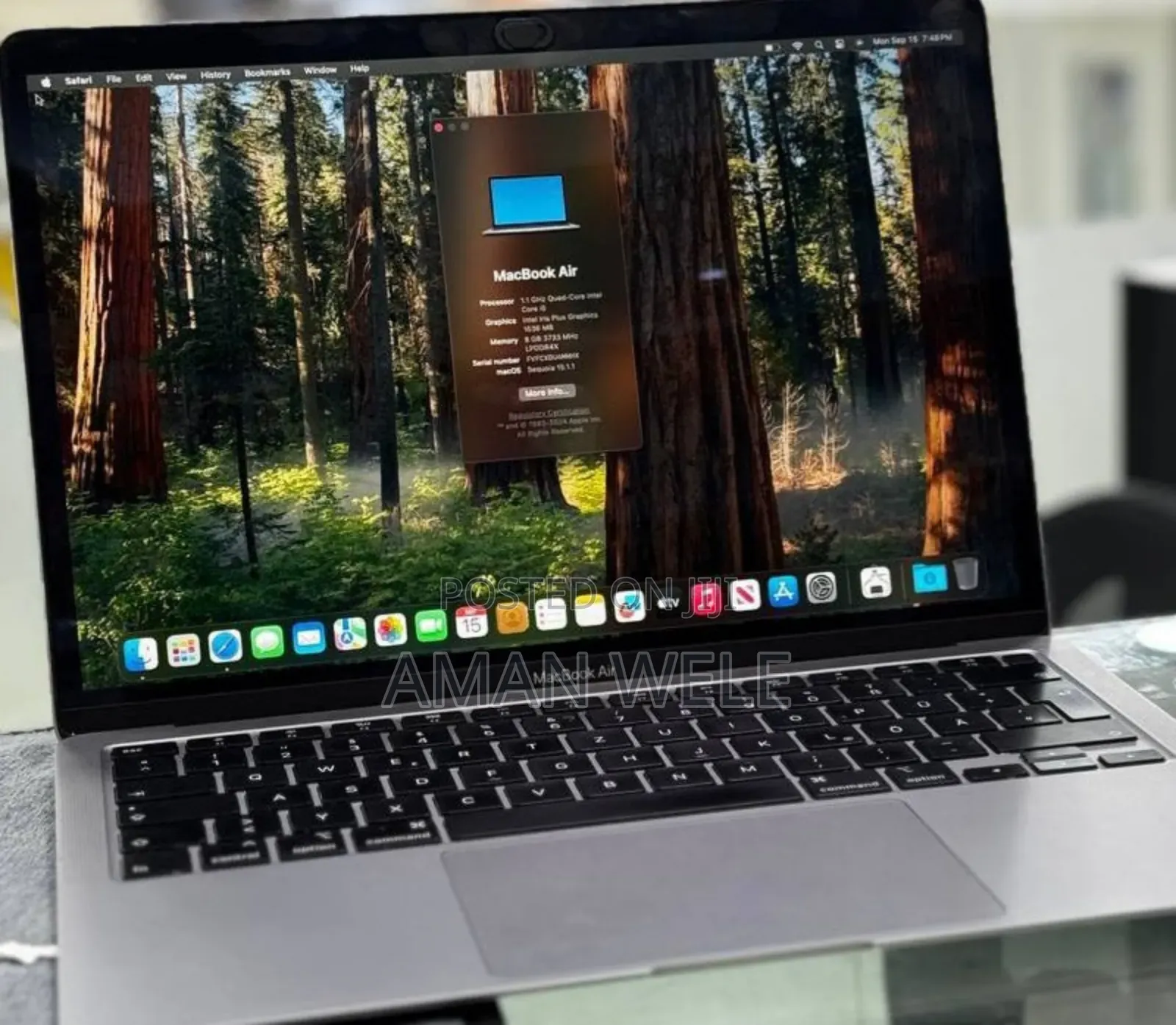 New Laptop Apple MacBook Air 2020 8GB Intel Core I5 SSD 256GB