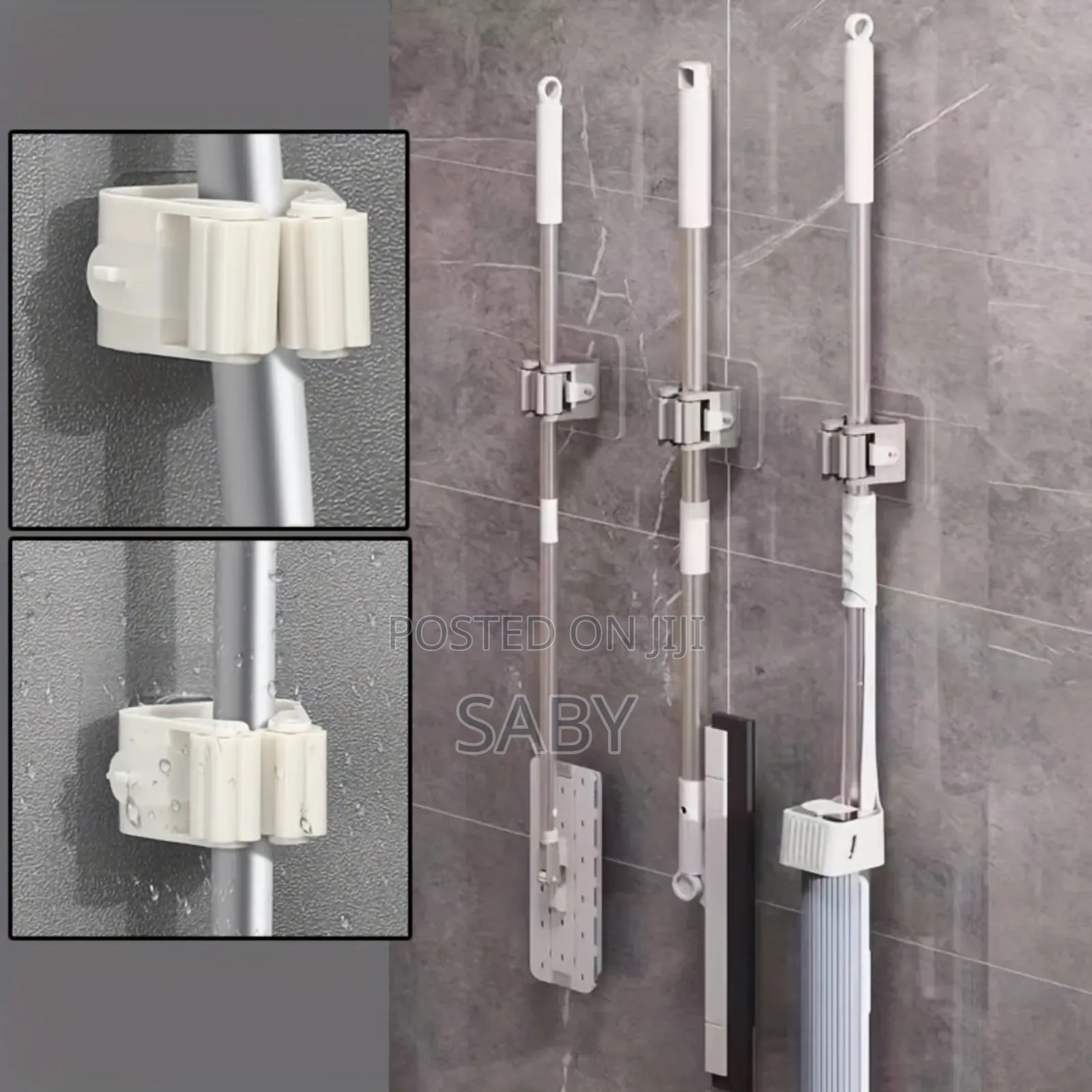 2pcs Mop Holder for Broom Storage