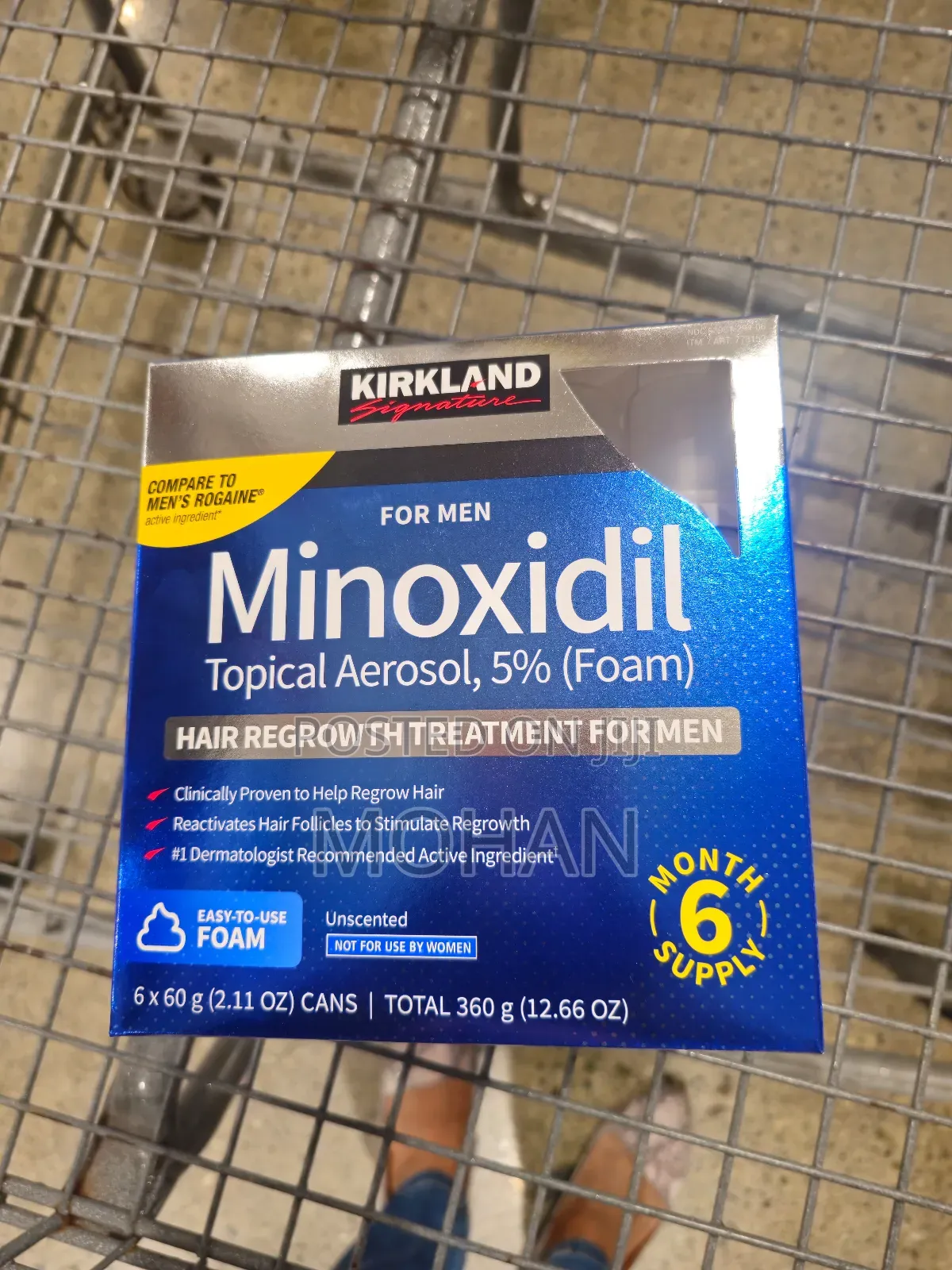 (Foam)Kirkland Signature Hair Regrowth Treatment 5% Minoxidil