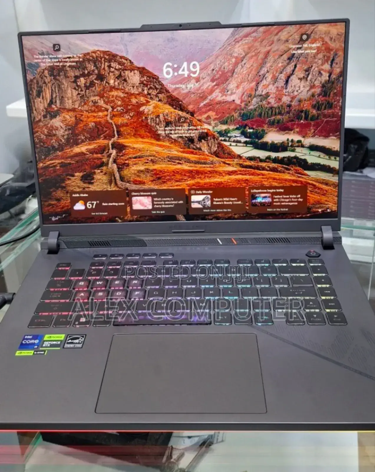 New Laptop Asus ROG Strix G16 G614 32GB Intel Core I9 SSD 1T