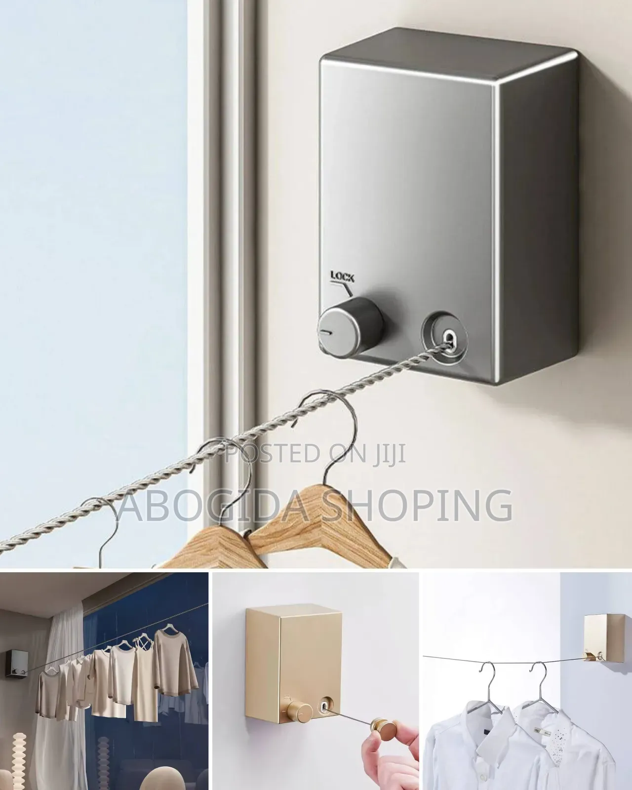 Space-Saving Retractable Drying Rope