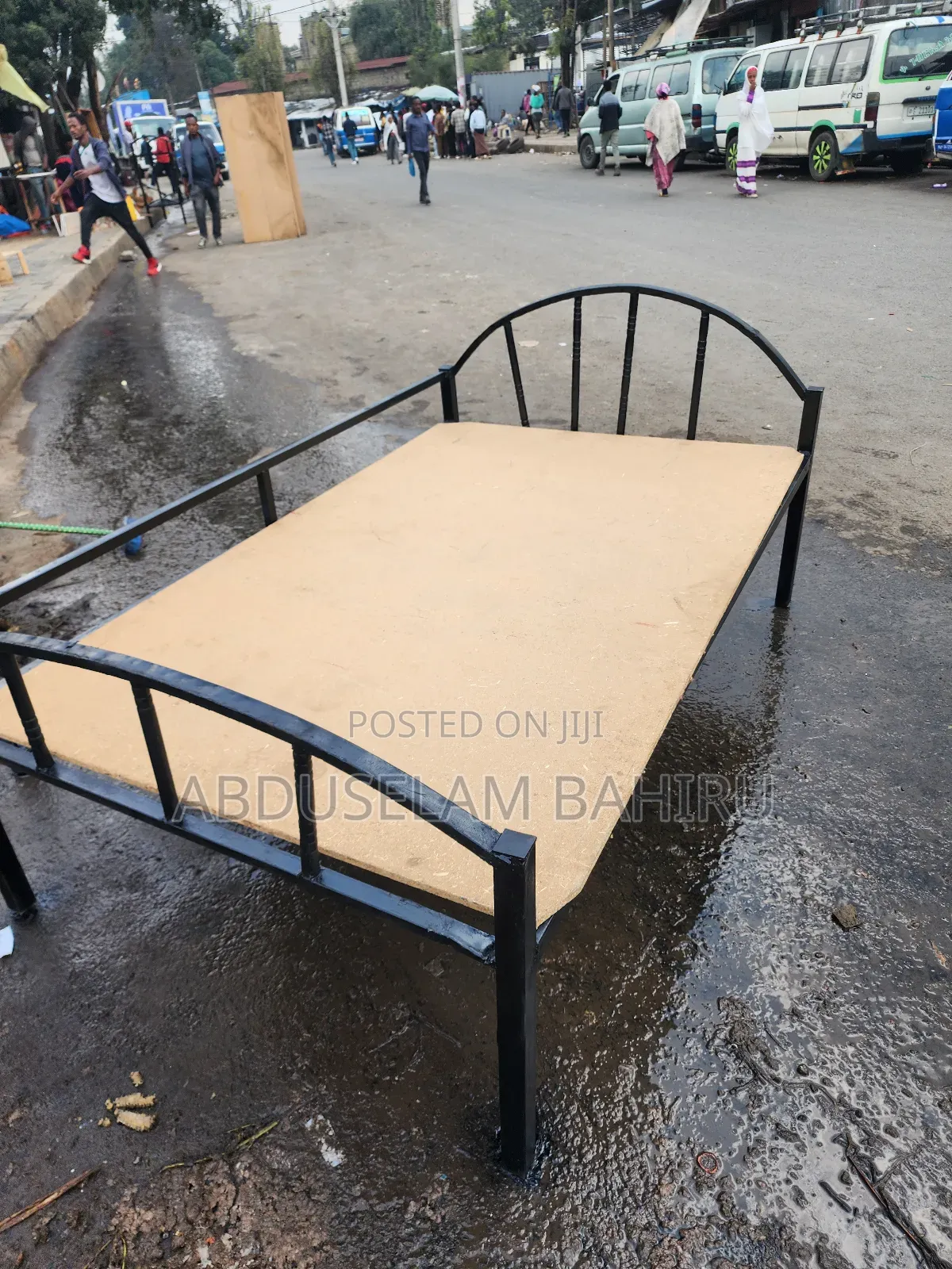 1.20m የብረት አልጋ