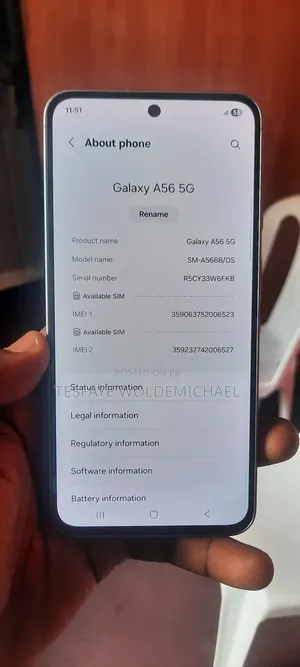 Samsung Galaxy A56 256 GB Gray