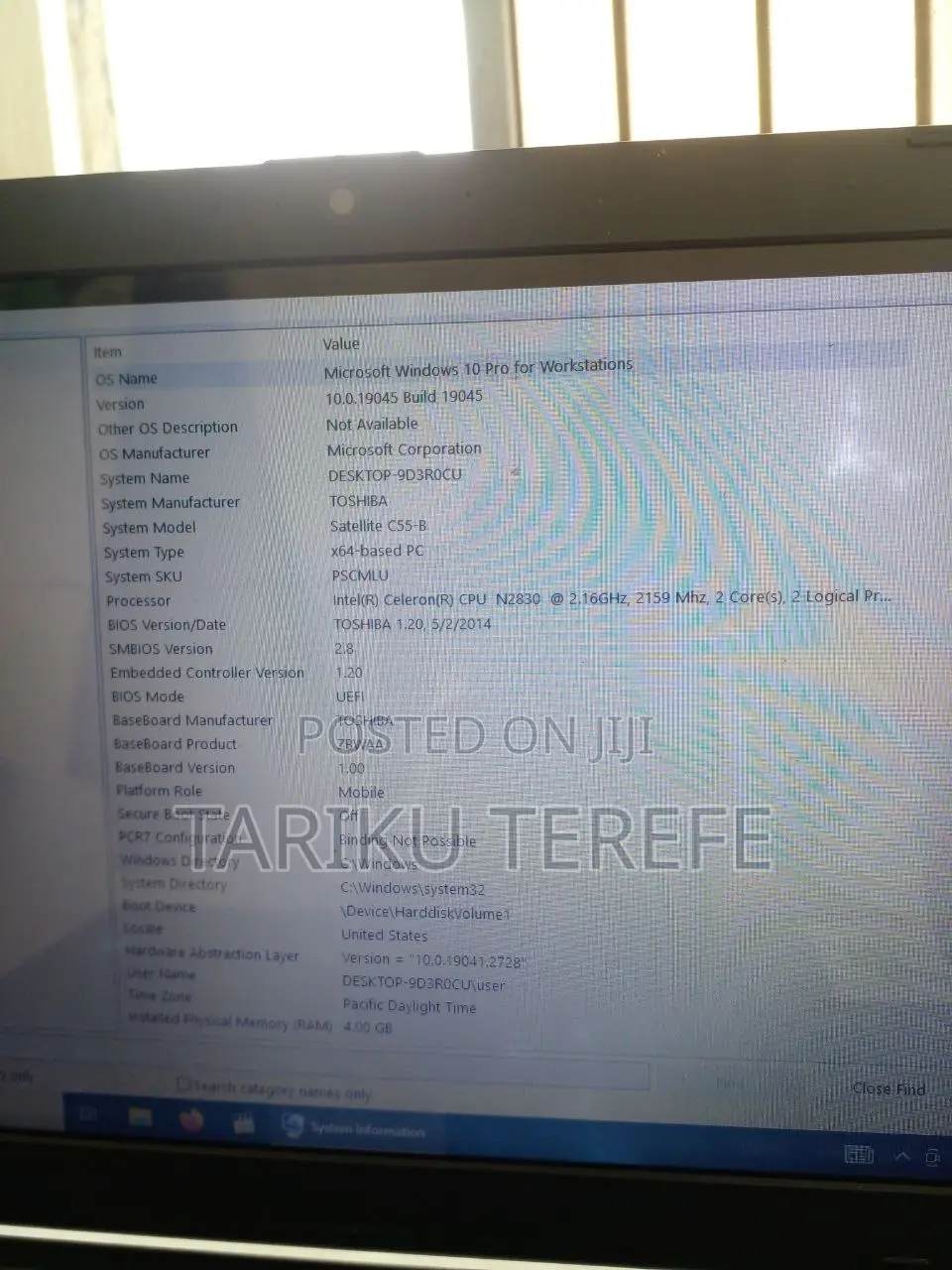 Laptop Toshiba Satellite C55 4GB SSD 500GB