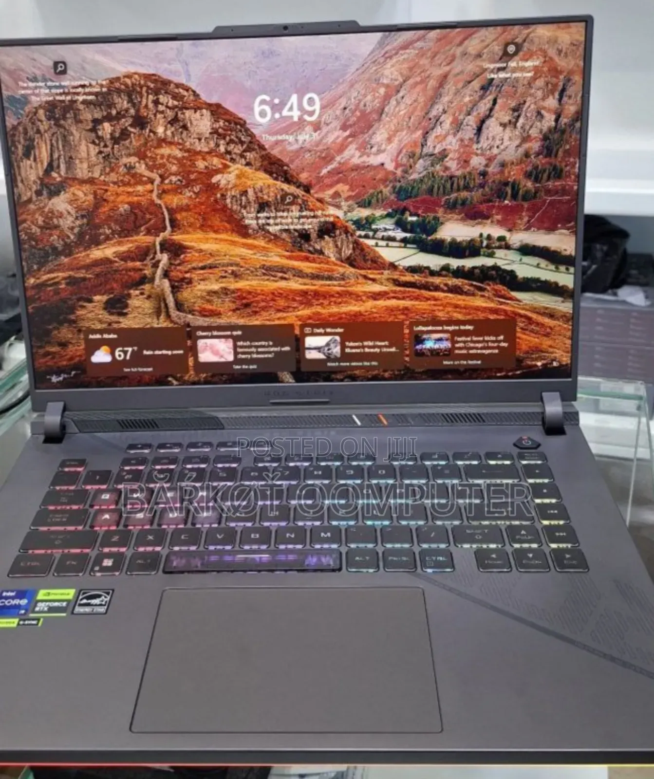 New Laptop Asus ROG Strix G15 8GB Intel Core I9 SSD 32GB