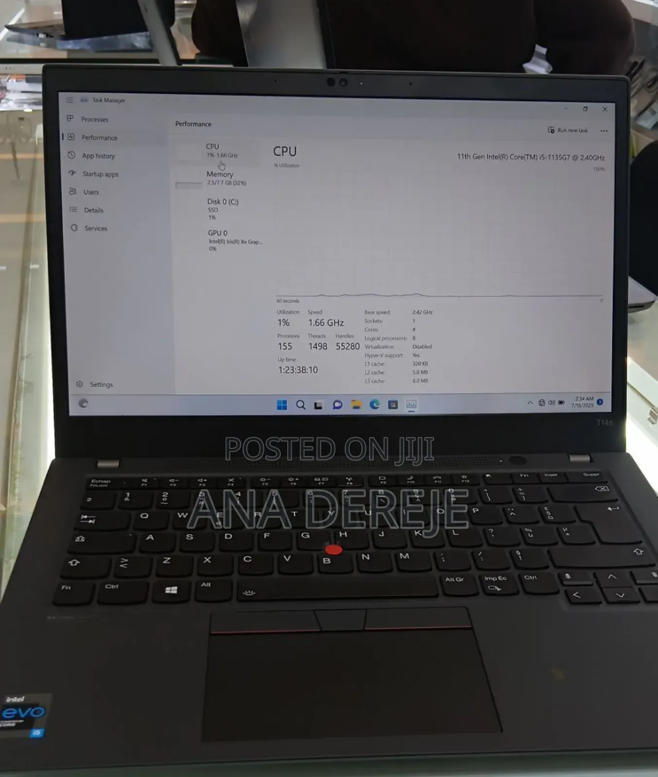 New Laptop Lenovo ThinkPad T14 8GB Intel Core I5 SSD 512GB