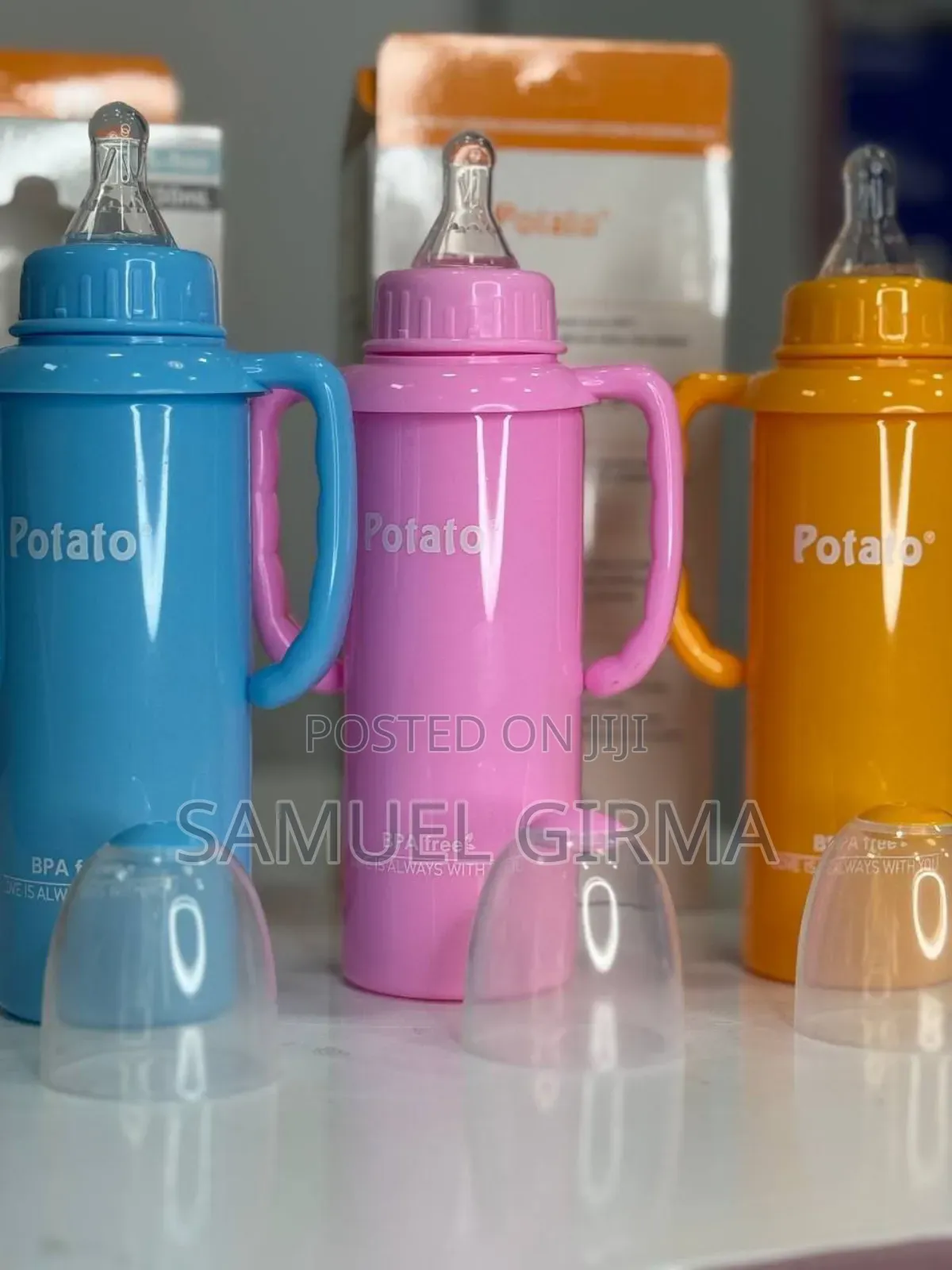 Potato Standard Neck Pp Bottle Feeding Bottle With Handle Bpa-Free