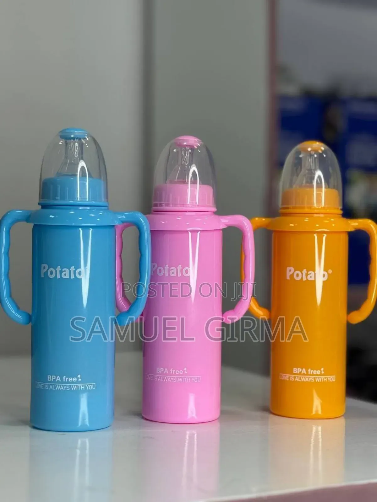 Potato Standard Neck Pp Bottle Feeding Bottle With Handle Bpa-Free