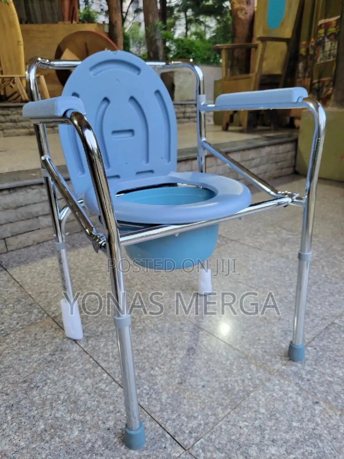 3-1 Toilet, Commode Chair玄~Potty/Shower Chair卌峖saves Space Eases