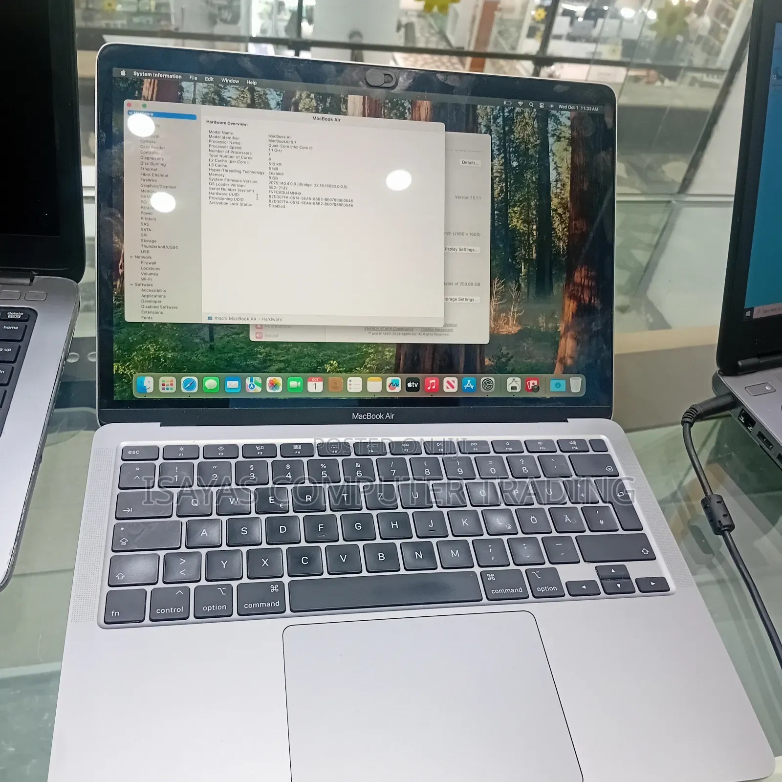 Laptop Apple MacBook Air 2020 8GB Intel Core I7 SSD 256GB