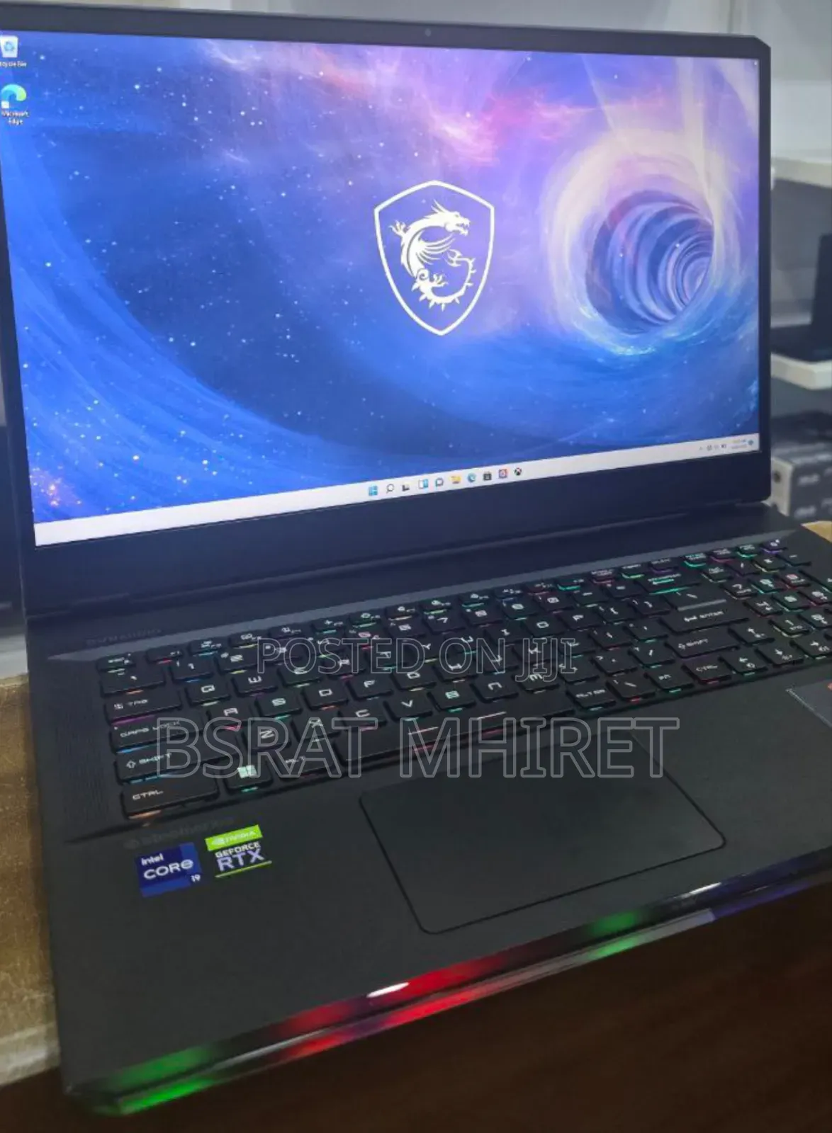 New Laptop MSI Raider GE76 12UGS 16GB Intel Core I9 SSD 1T