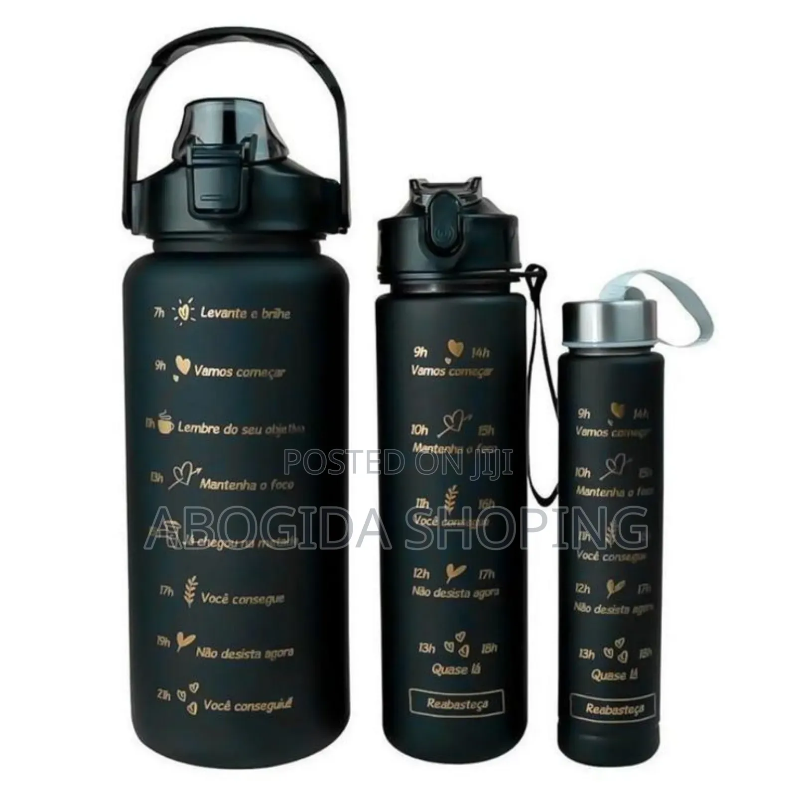 Triple Size Water Bottle Set