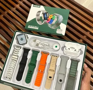 Original Wsmie Series-9 Smart Watch With Airpods And 7 Straps