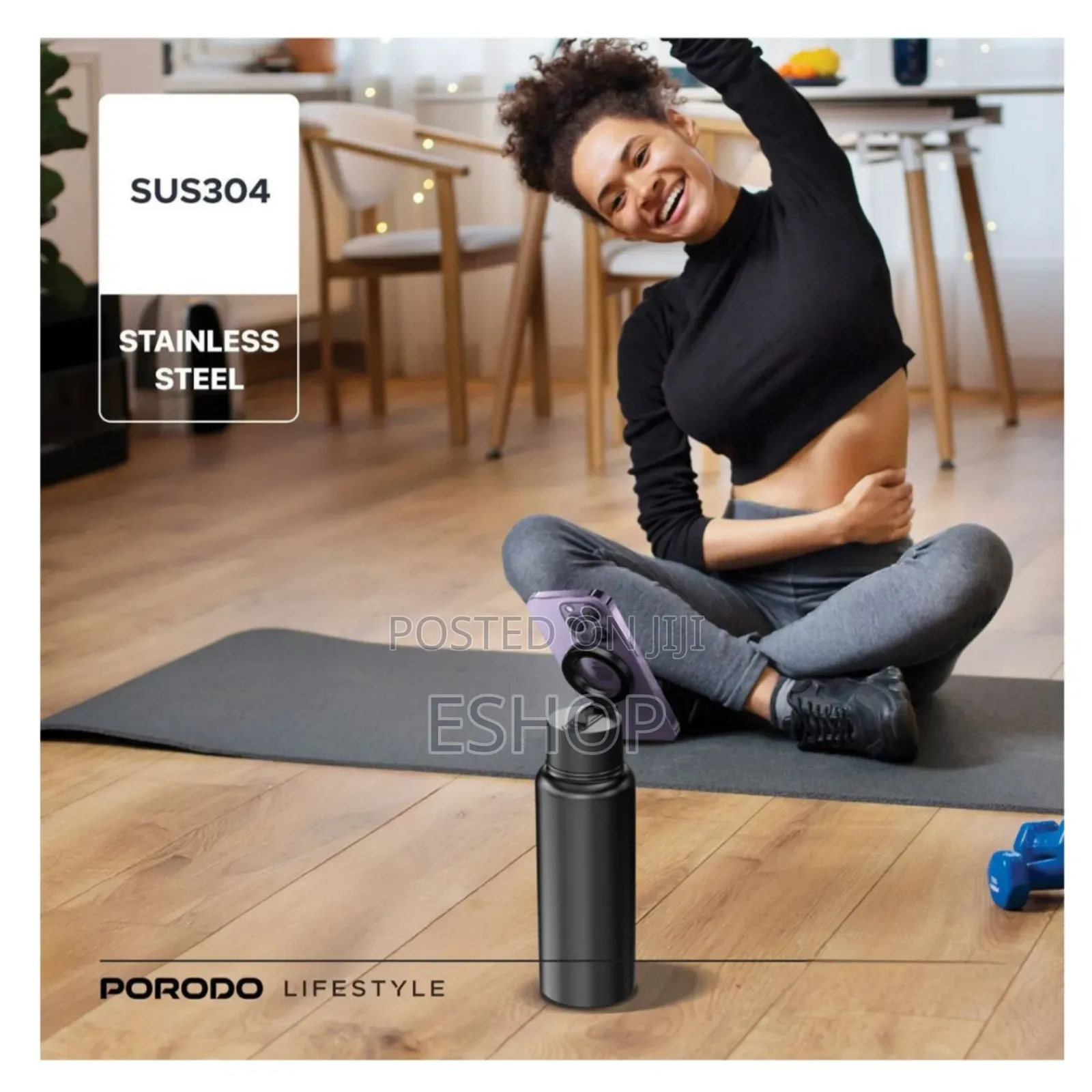 Porodo #1 Magnetic Water Bottle - Leak-proof, Durable, And Stylish