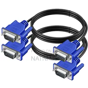 Photo - Vga Cable ቪጂኤ ኬብል Desktop Monitor Cable የኮምፒዩተር ኬብል