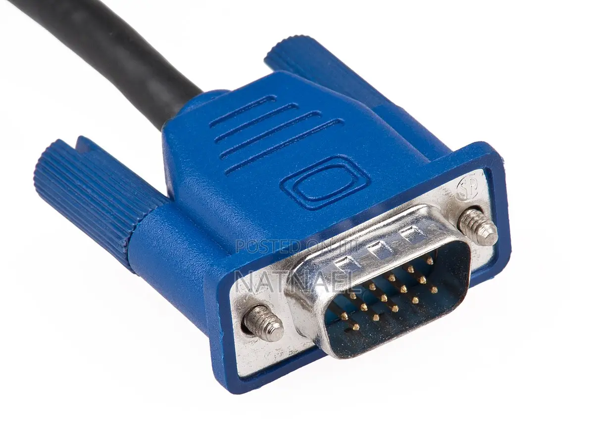 Vga Cable ቪጂኤ ኬብል Desktop Monitor Cable የኮምፒዩተር ኬብል