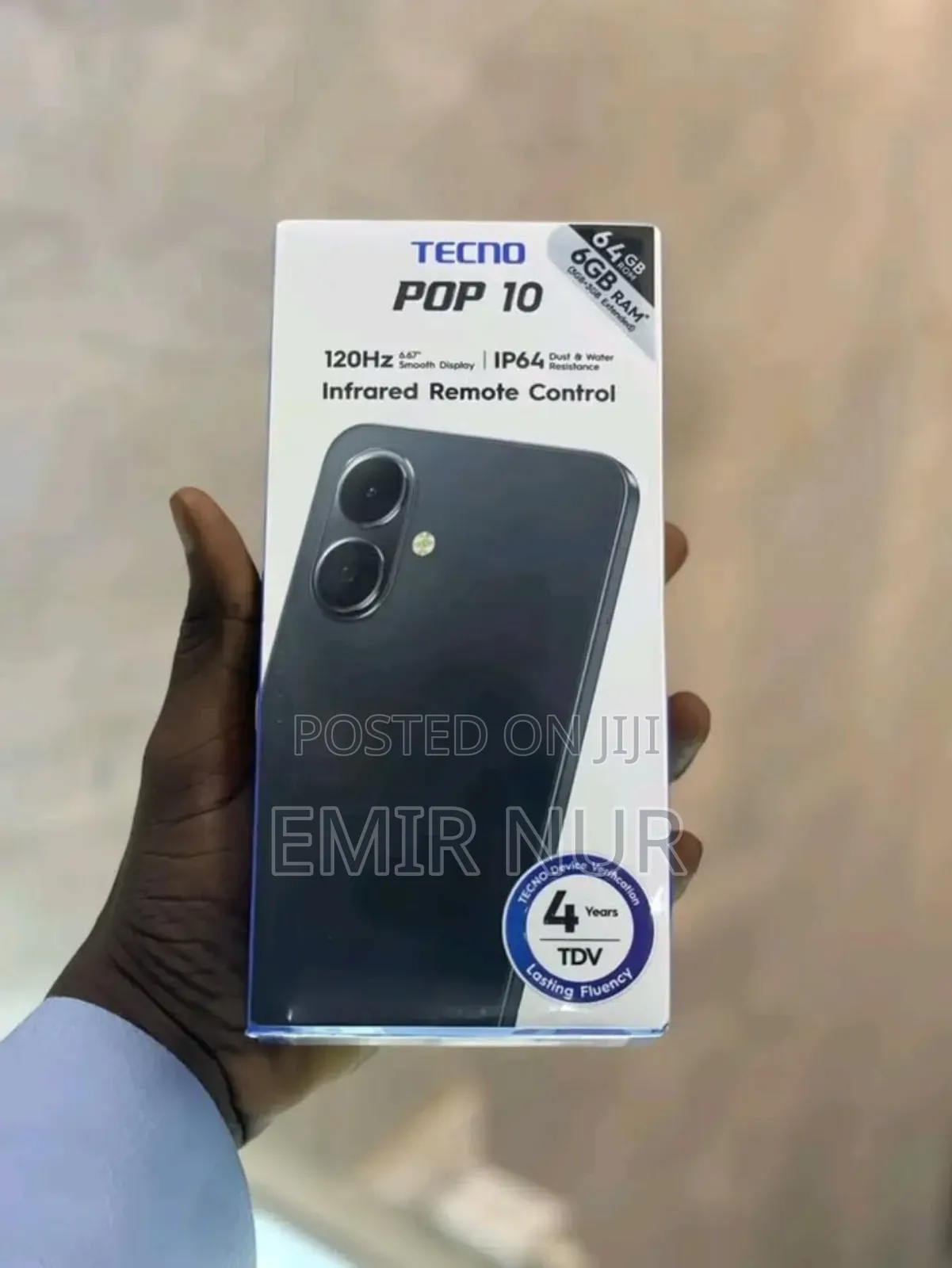 New Tecno Pop 10 64 GB Black