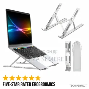 Foldable Height Adjustable Metal Frame Laptop Stand Lakin