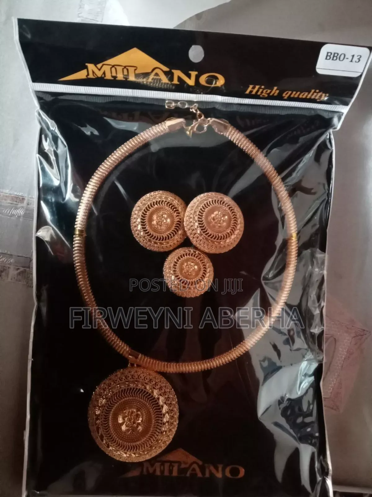 Milano High Quality Necklace and Earrings