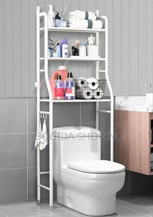Photo - 3 Layer Bathroom Washing Machine Shelf