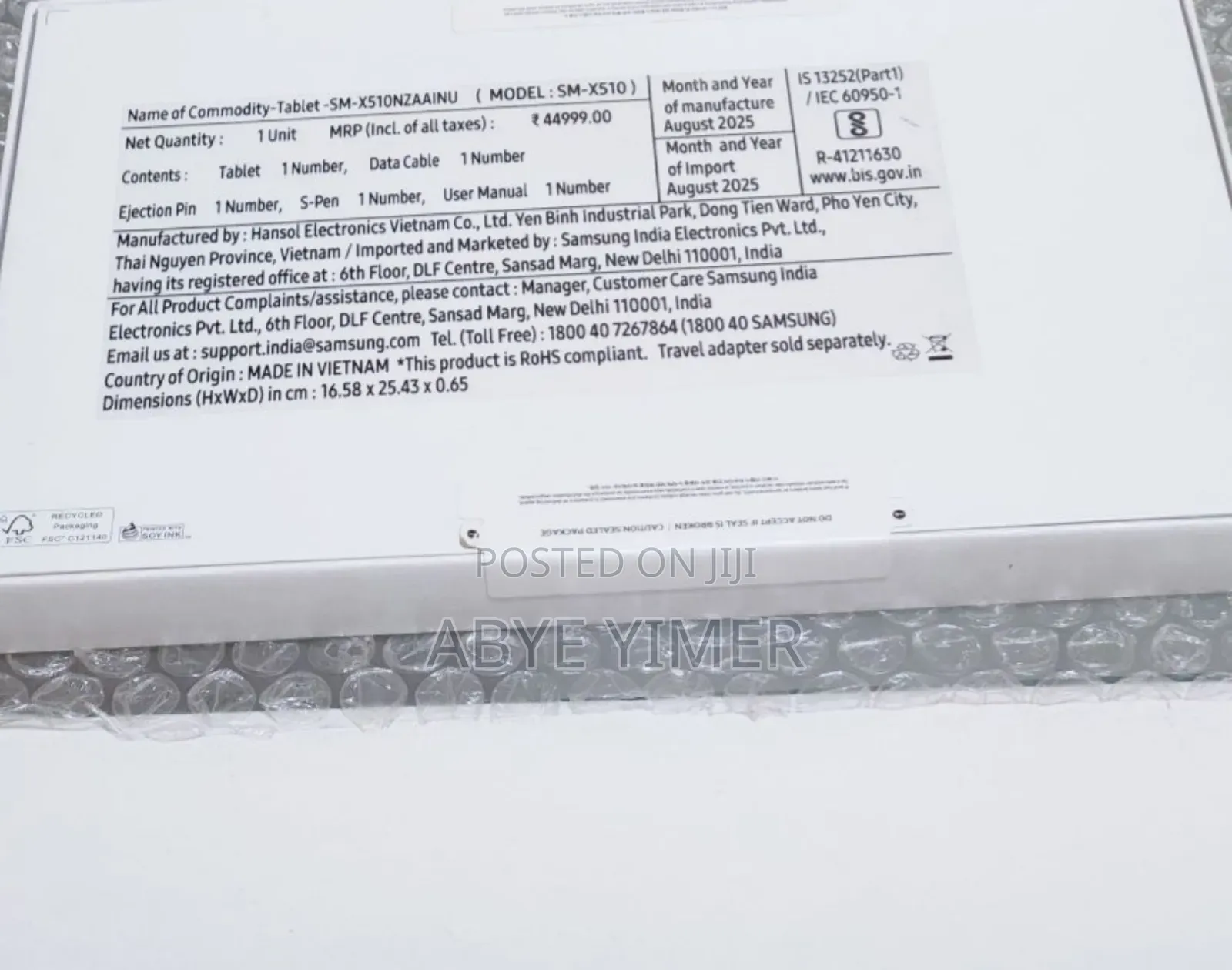 New Samsung Galaxy Tab S9 FE 128 GB