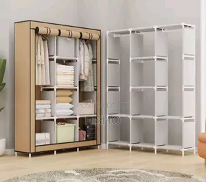 Simple Wardrobe ዘመናዊ የልብስ ማስቀመጫ ቁምሳጥን ከነፃ ዲሊበሪ ጋር ቁመት175 የጎንስፊት 130ሳ.ሜ