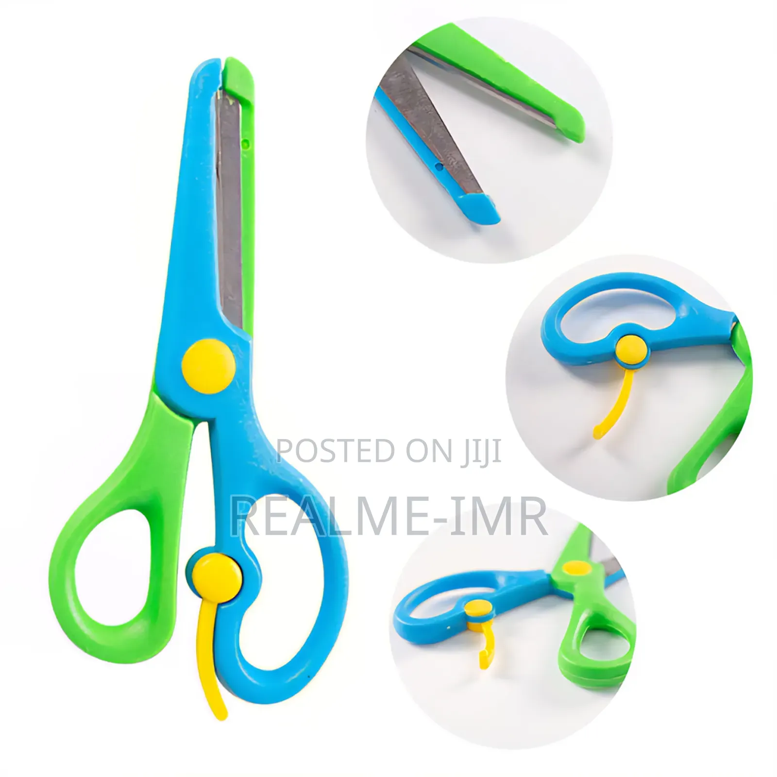 Children’S Assisted Scissors — Metal Blade With Safety Supporter