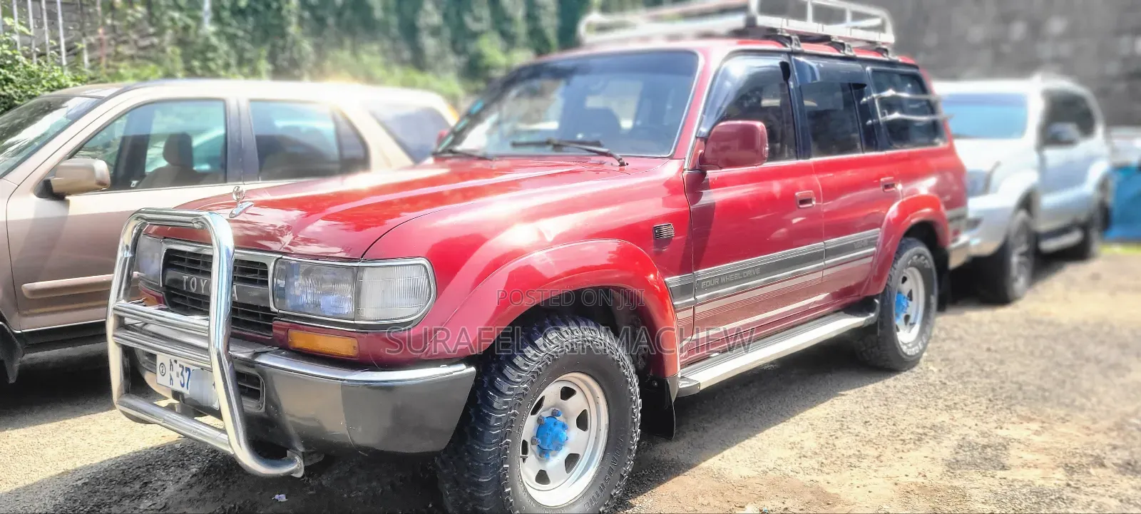 Toyota Land Cruiser 1992 Red