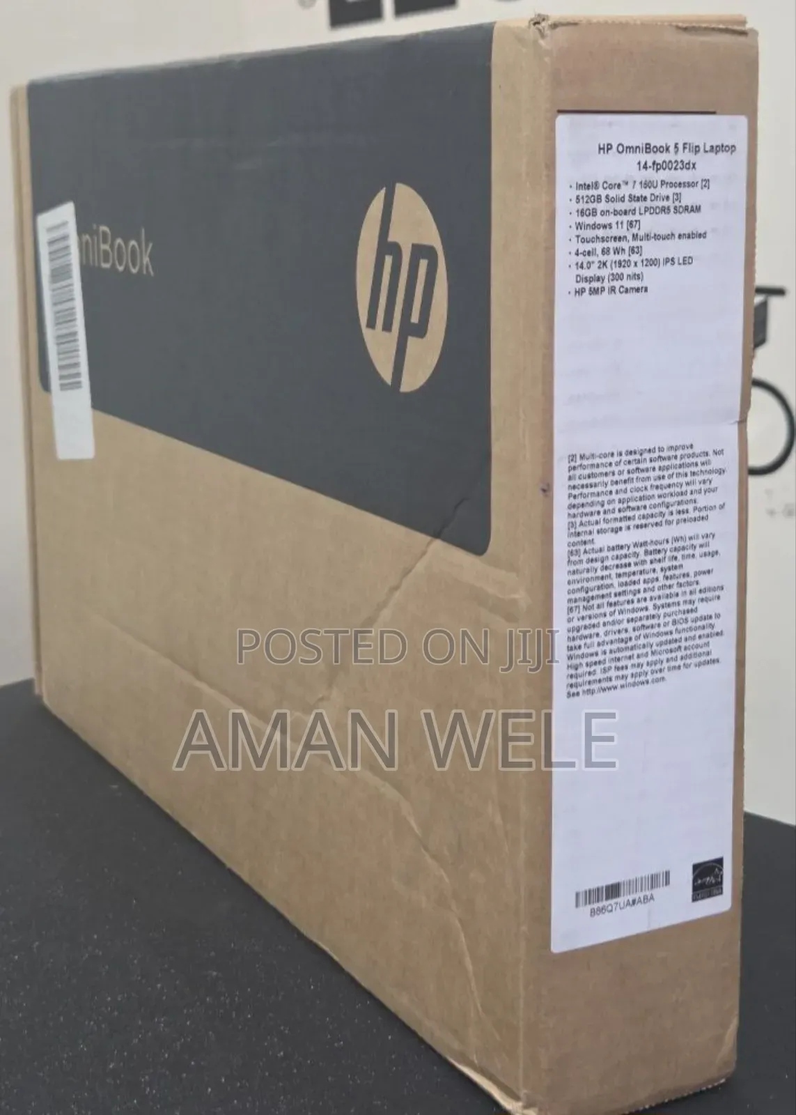 New Laptop HP OmniBook 5 Flip 16GB Intel Core I7 SSD 512GB