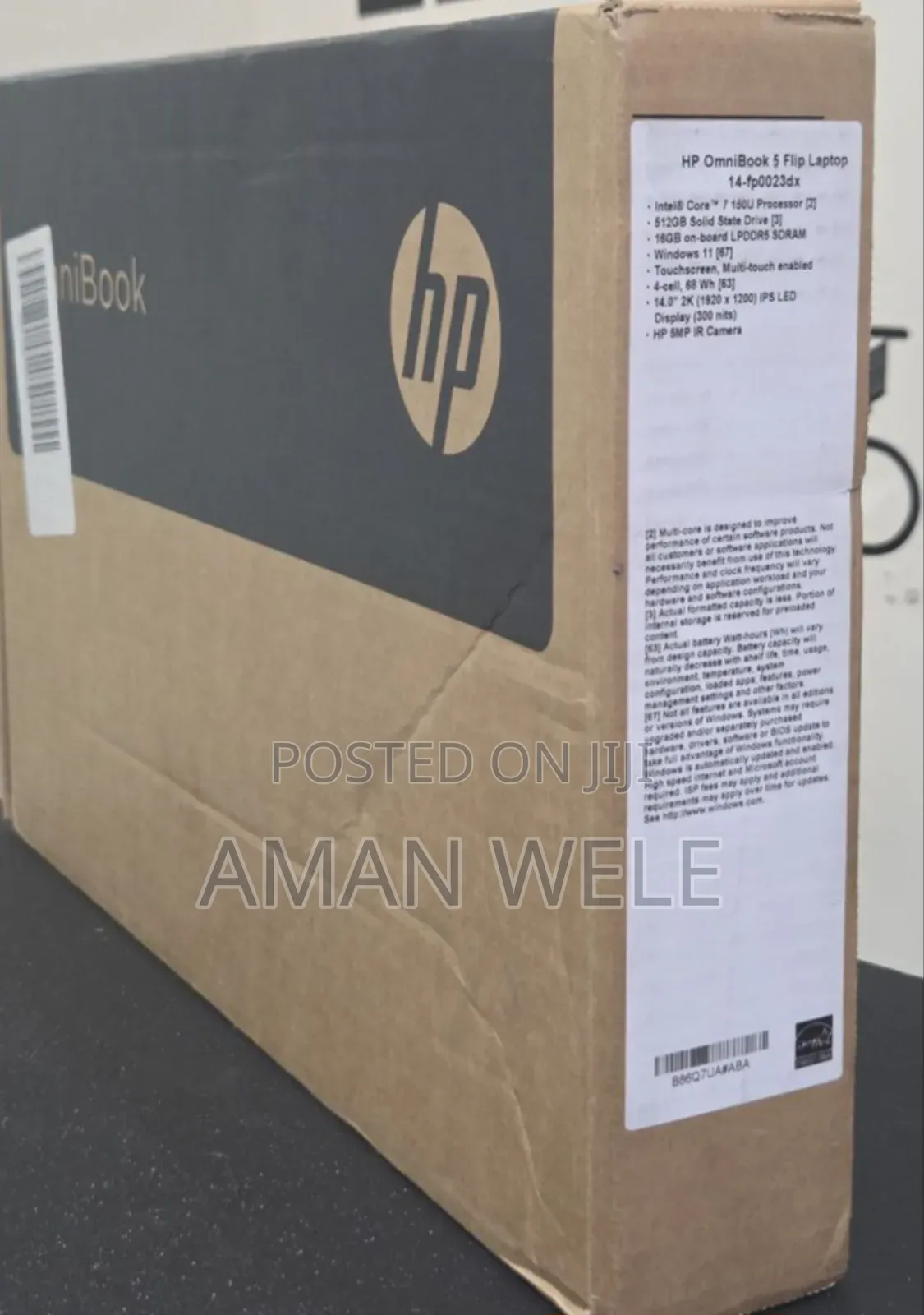 New Laptop HP OmniBook 5 Flip 16GB Intel Core I7 SSD 512GB