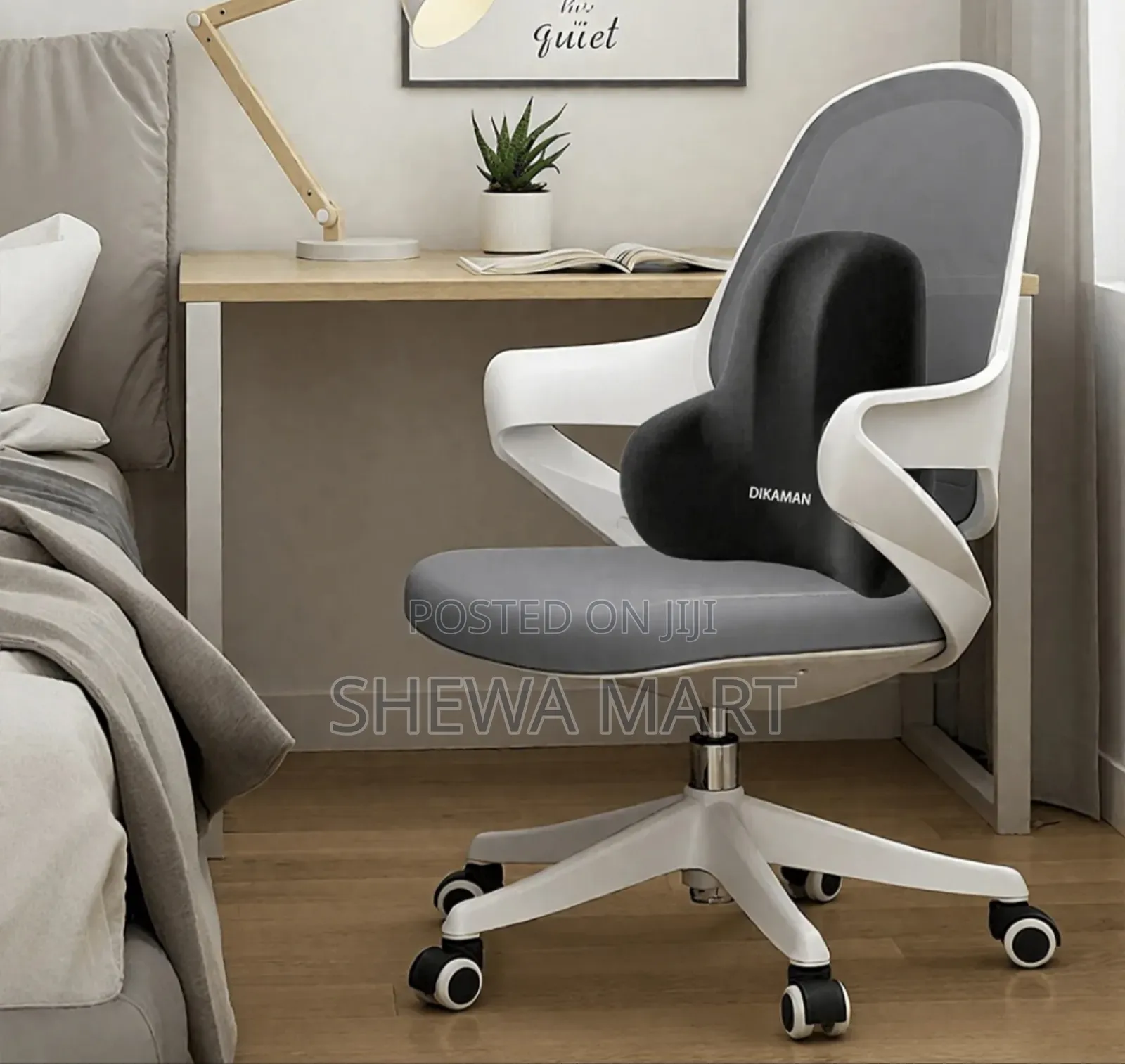 Ergonomic Lumbar Support Cushion Set for Office Chair, Memory Foam