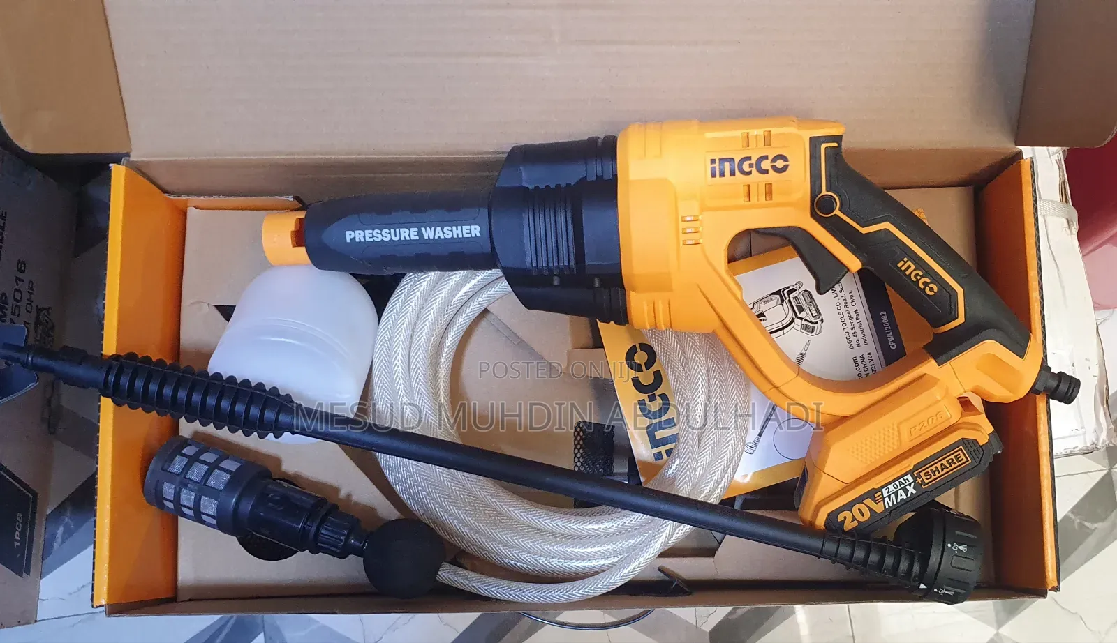 Lithium Lon Pressuer Washer