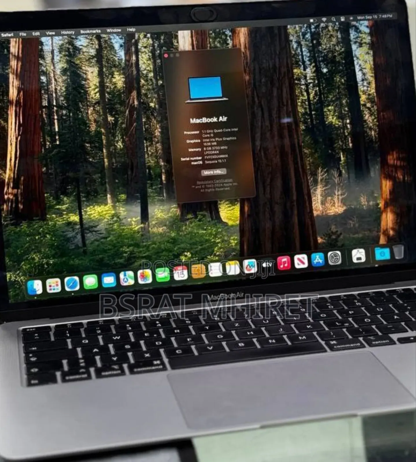 New Laptop Apple MacBook Air 2020 M1 8GB Intel Core i5 SSD 256GB