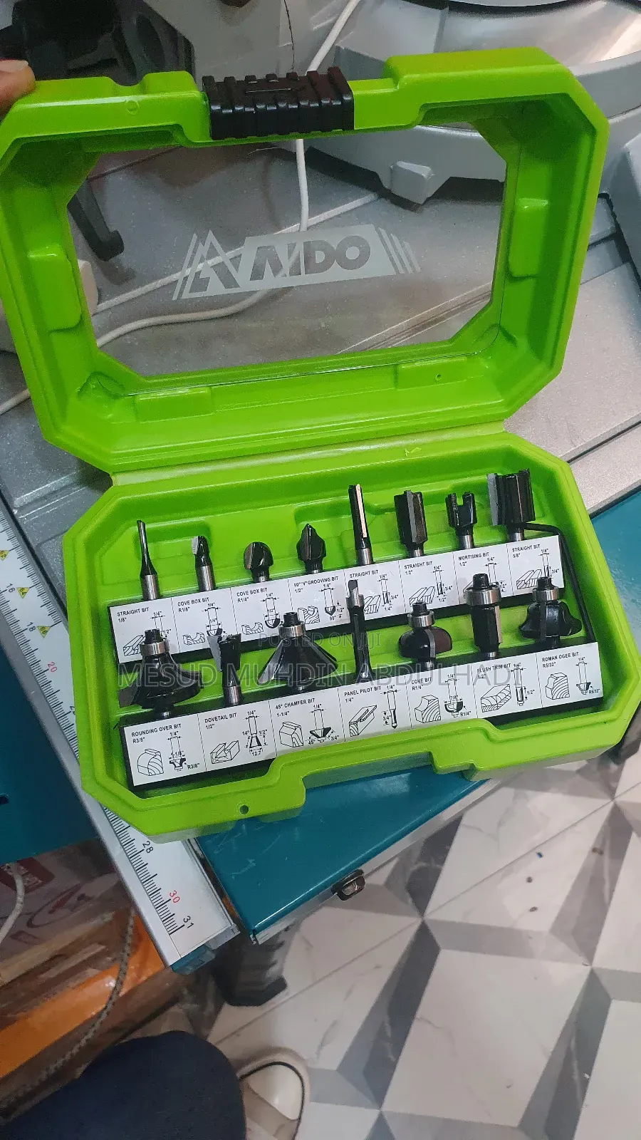 Vido Router Bite 15pis 6.0mm