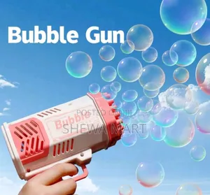 Photo - Children's Outdoor Water Play Automatic Bubble Machine, Handheld Multi