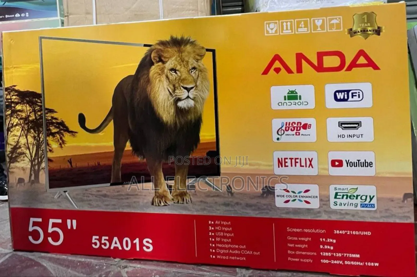 55"Uhd Smart Anda Tv