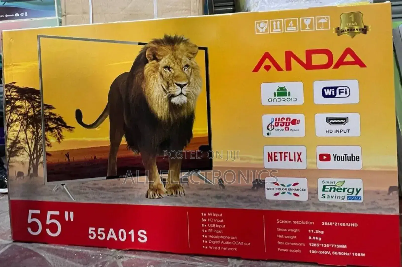 Anda 55"Uhd Smart Tv