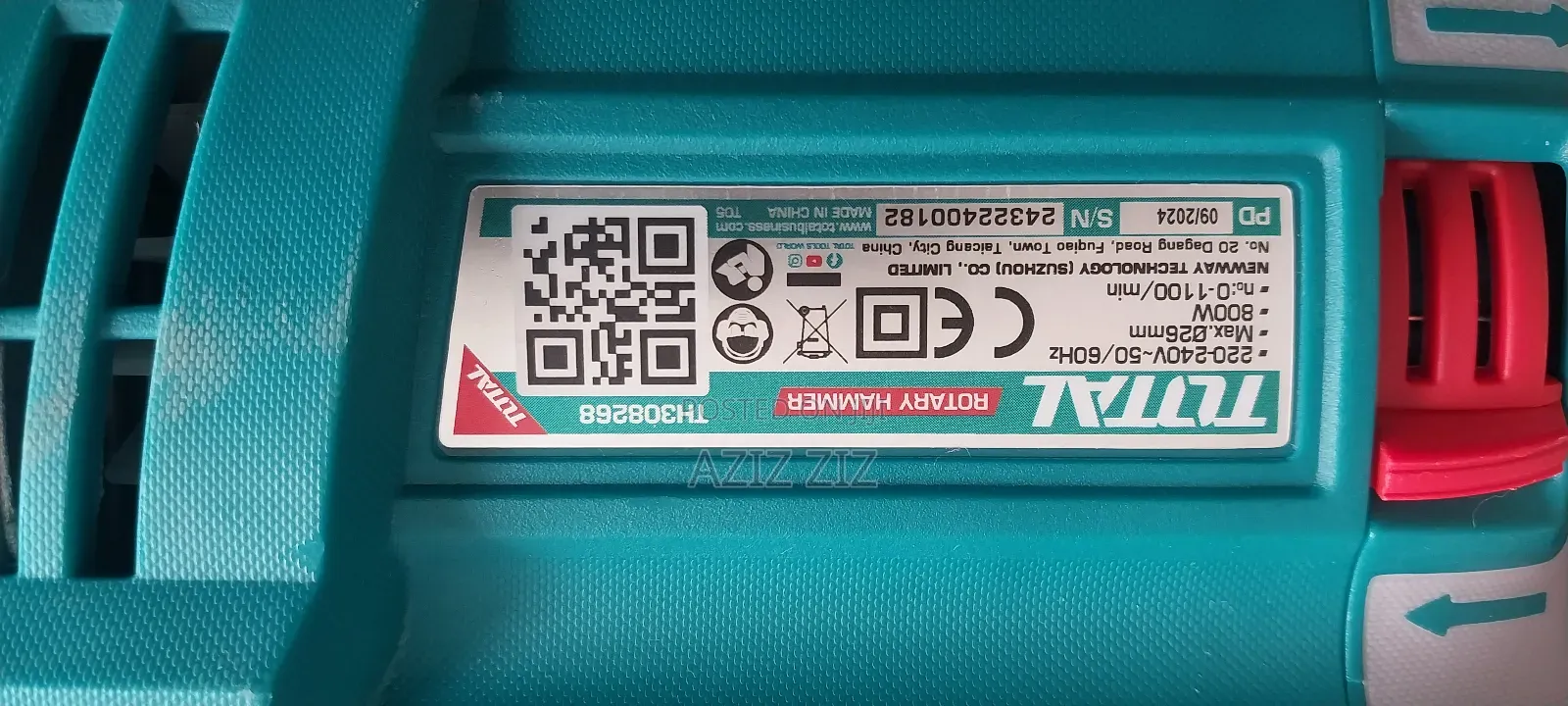 Rotar Hammer Drille Or Concrete Drille Total