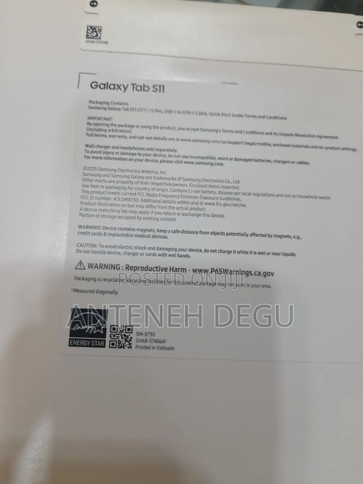 New Samsung Galaxy Tab S11 Ultra 5G 256 GB