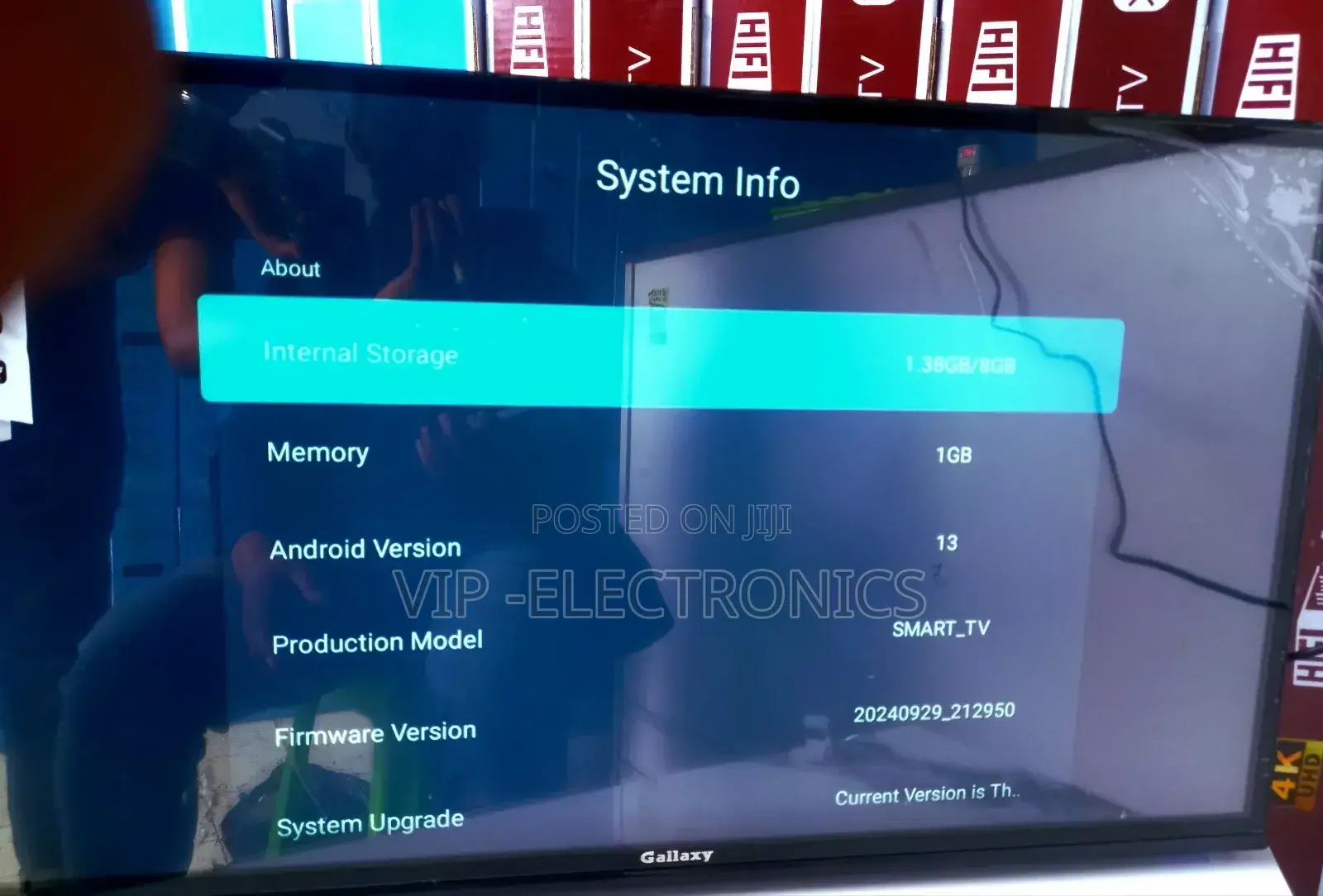 Gallaxy 32 Inch Tv Smart Android 13.0 New 2025 Products Tv