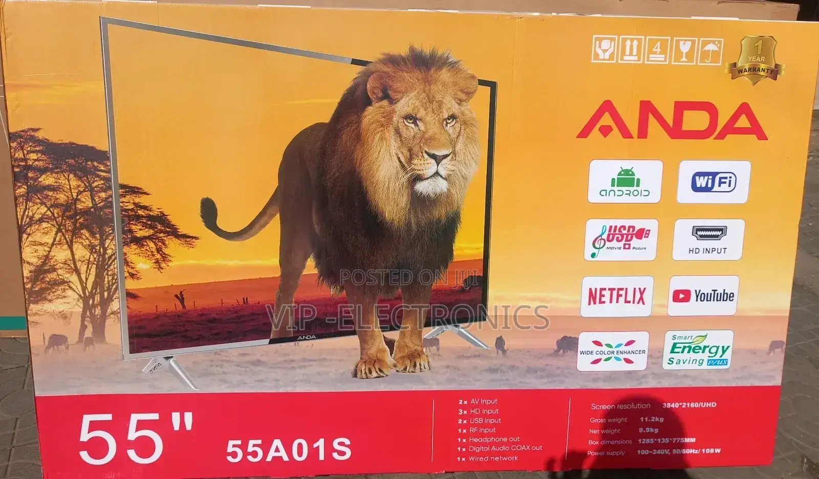 Anda 55 Inch Tv Smart Android New 2025 Tv