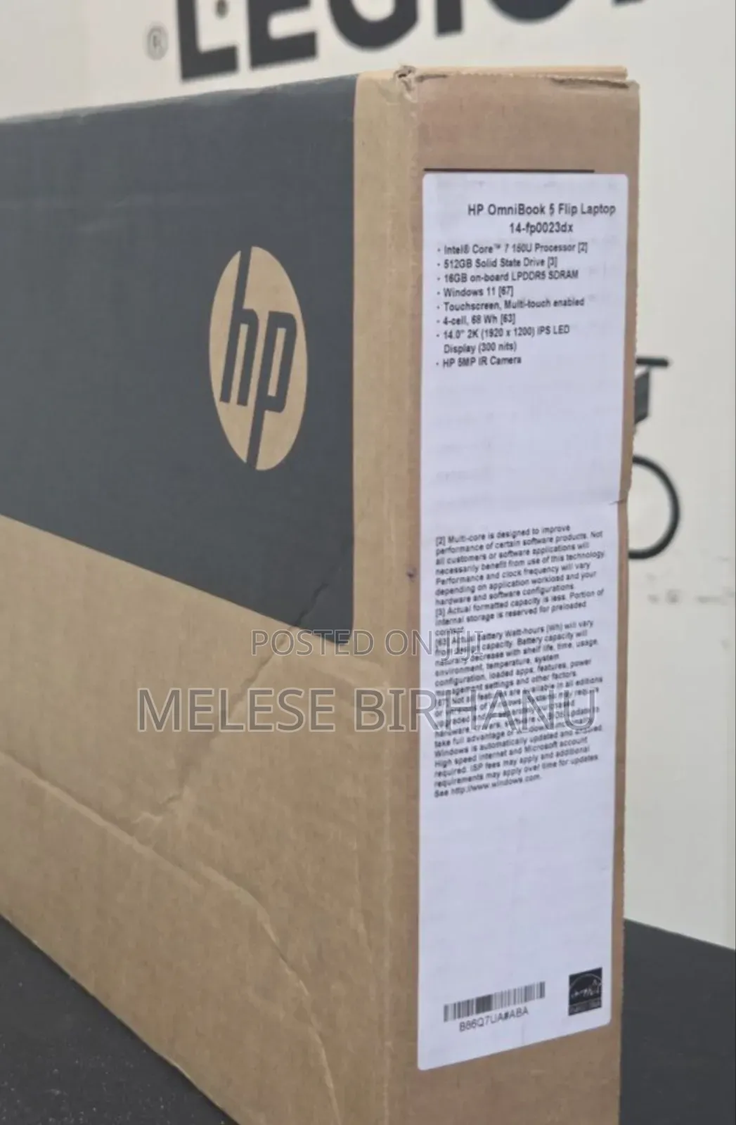 New Laptop HP OmniBook 7 14" 16GB Intel Core 7 SSD 512GB