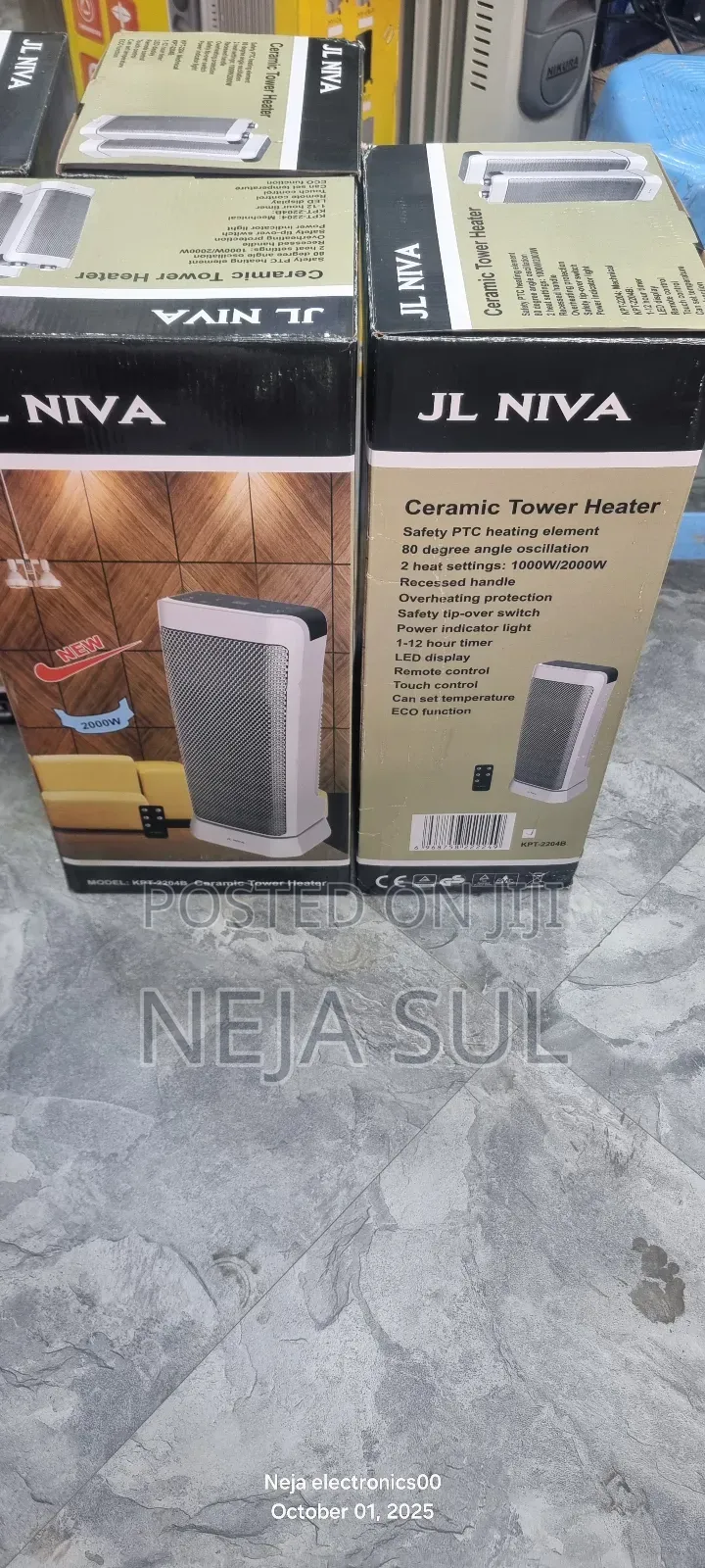Jl Niva Fan Heaters 2000w Ceramic Tower Heaters Delivery