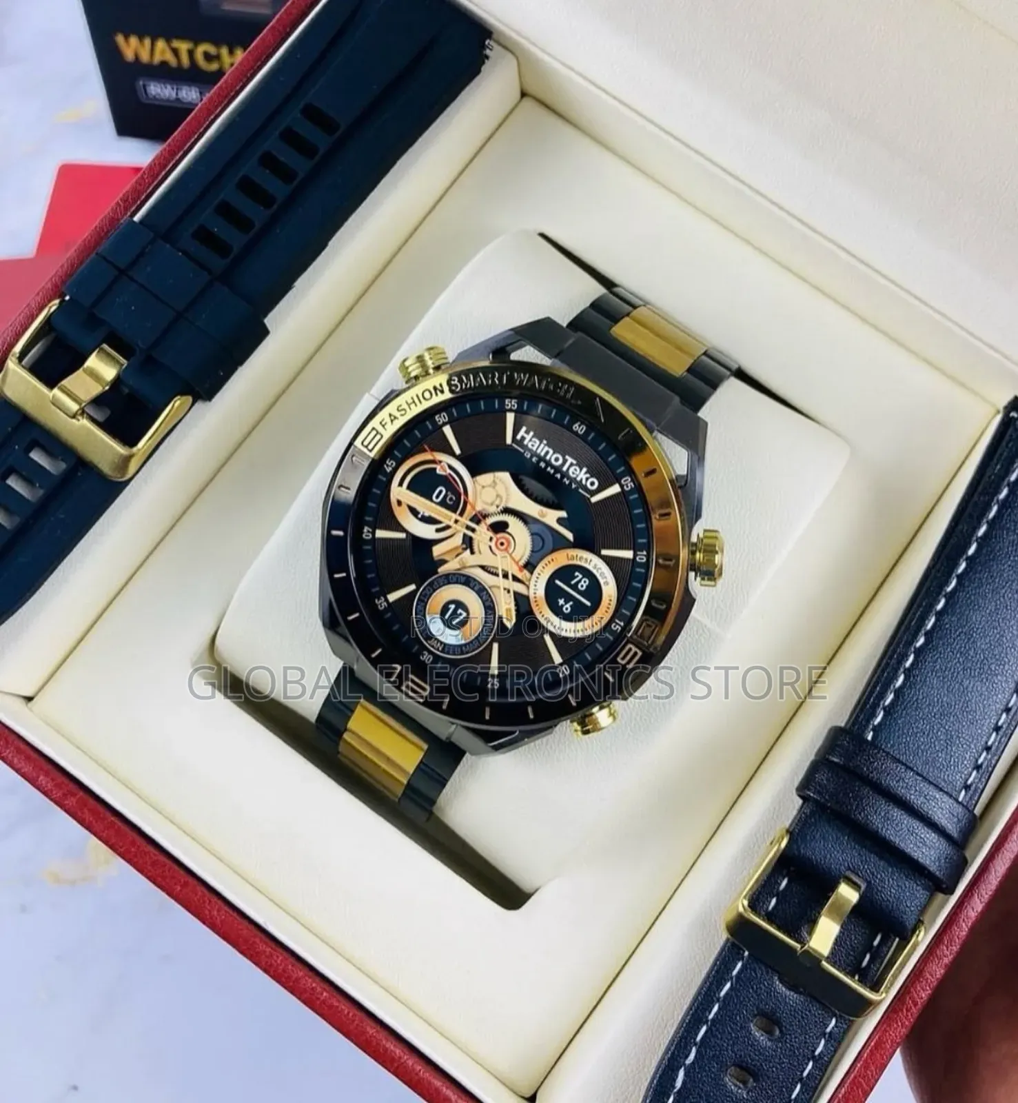 Original Germany Smart Watch With 3 Straps( Limited Edition )