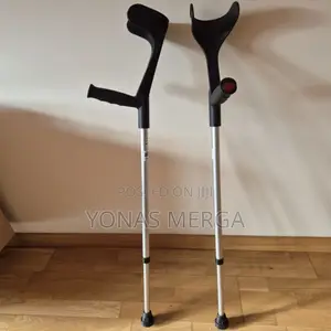 Photo - Crutches\\Underarms Double Silver, 105-120 Cm, Postoperative Recovery,