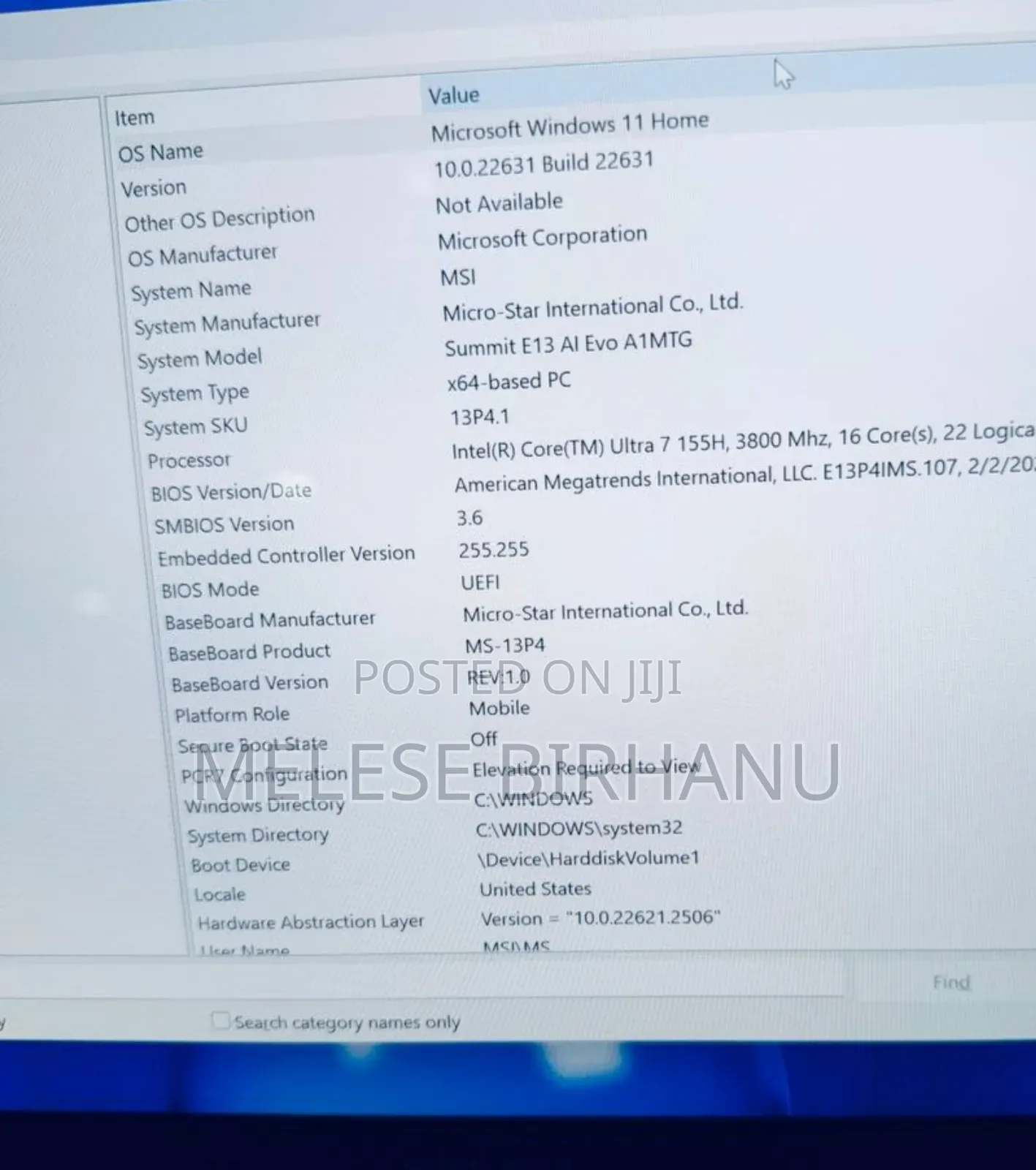 New Laptop MSI Summit E14 Flip Evo 16GB Intel Core Ultra 7 SSD 1T