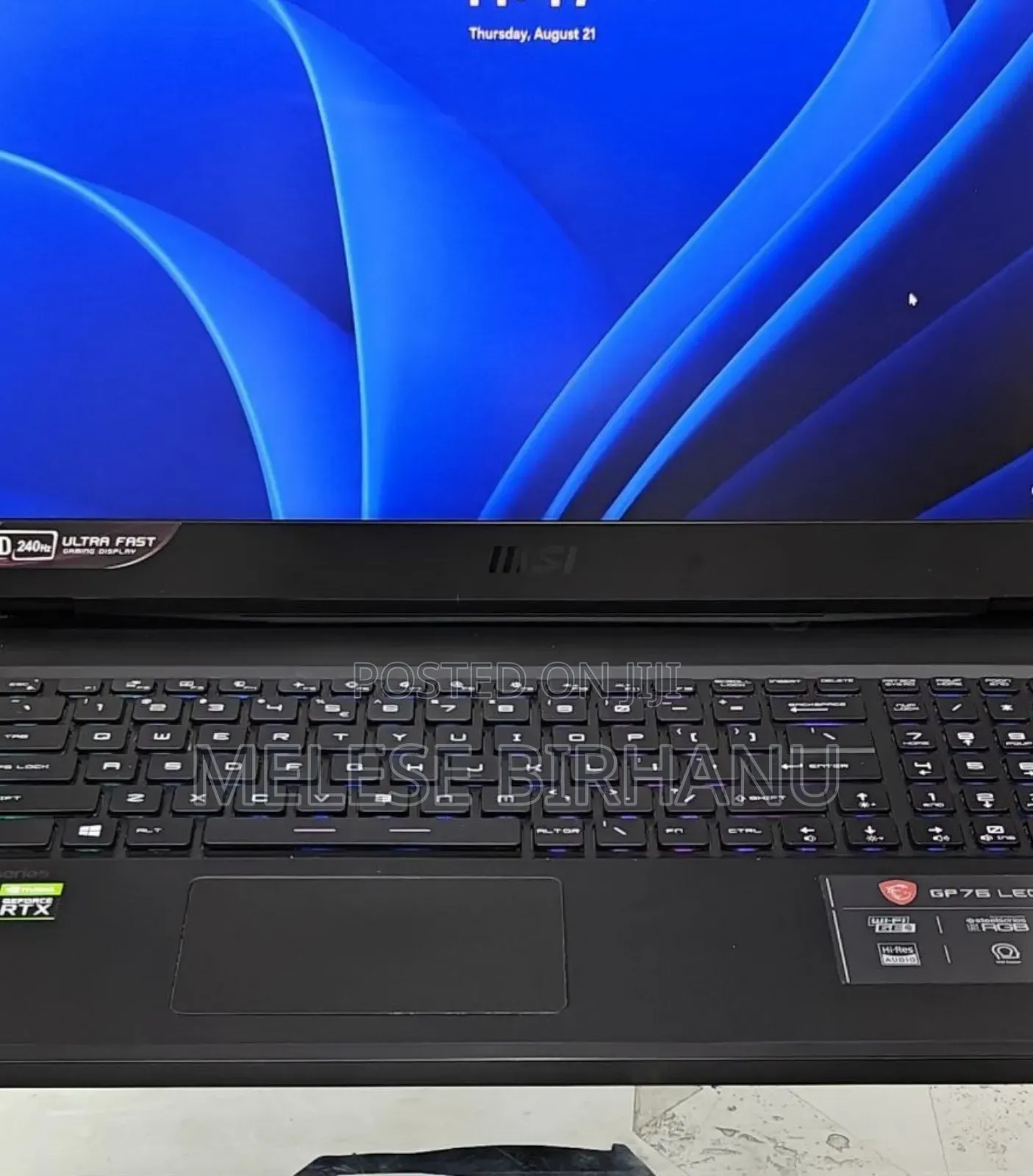 New Laptop MSI Raider GE76 12UGS 16GB Intel Core I7 SSD 1T